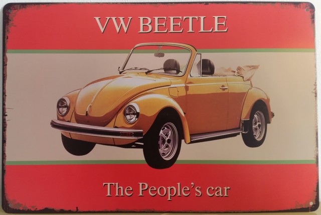 Plaque en métal originale : Volkswagen