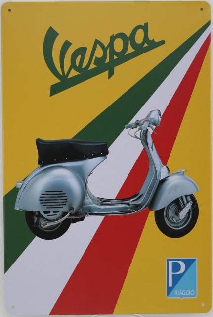 Plaque vintage : Vespa