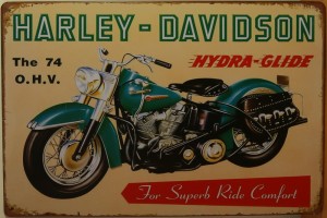 Plaque métal Harley Davidson